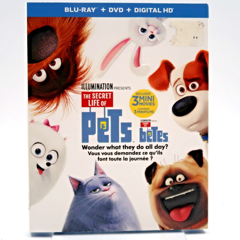 The Secret Life Of Pets Blu-ray DVD 2016 Louis C.K. Kevin Hart Eric Stonestreet